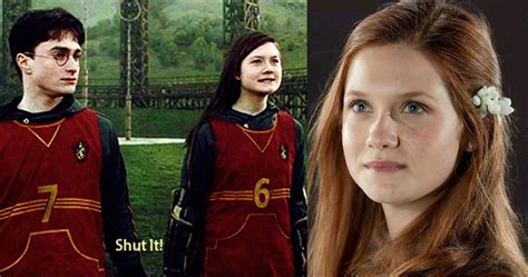 Ginny is the seventh red-headed Weasley child. Warner Bros. Harry and Ginny actually shared their first kiss in the 6th installment of the series, "Harry Potter and the Halfblood Prince." However, the movie scene re-tells the moment rather differently to the novel.